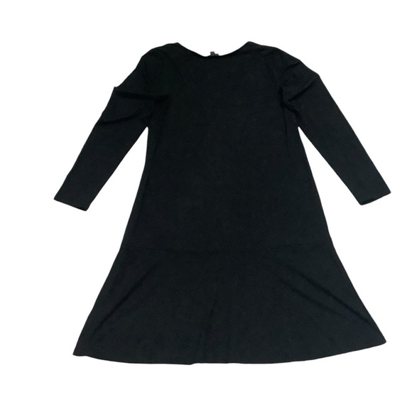 J. Jill Wearever Collection Black Midi Shift Dress Size Large - Picture 4 of 9